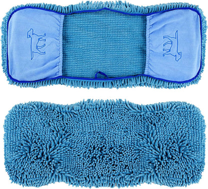 Ultra Absorbent Microfiber Dog Towel - Extra Large 35x15, Comfortable Hand Pockets, Durable and Machine Washable for Indoor and Outdoor Use